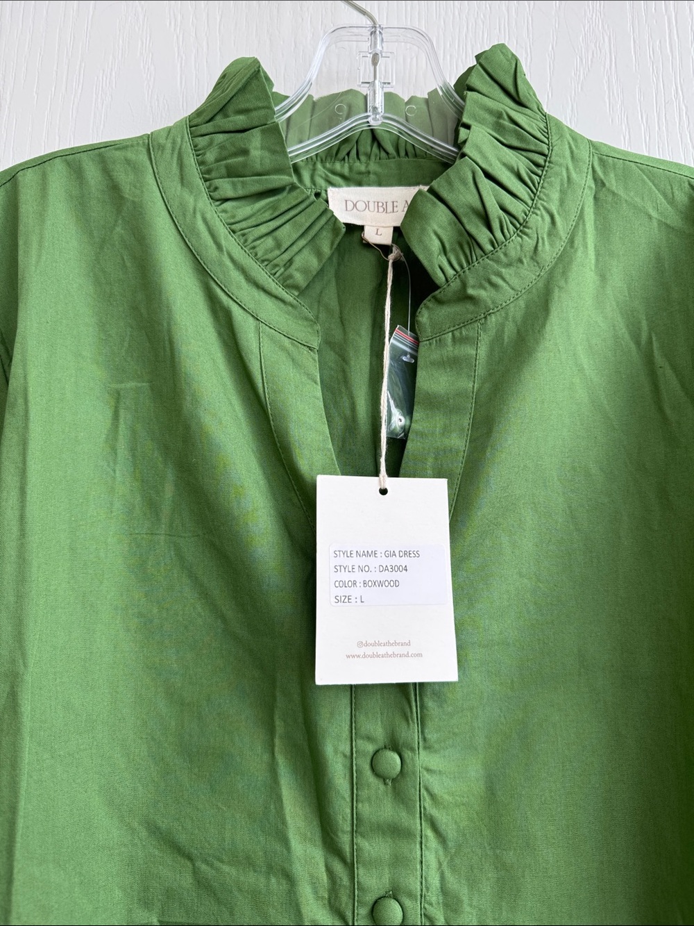 Double A Gia Dress - Boxwood - Picture 4 of 7